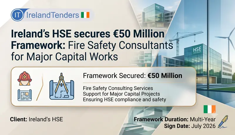 Ireland's HSE Secures €50 Million Framework for Fire Safety Consultant Services for Major Capital Works
