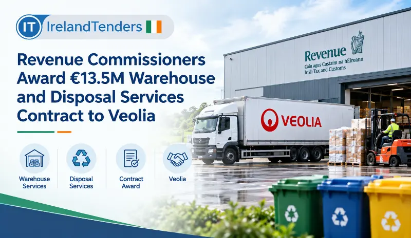 Revenue Commissioners Award €13.5M Warehouse and Disposal Services Contract to Veolia