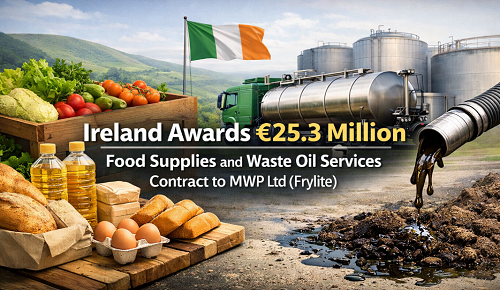 Ireland Awards €25.3 Million Food Supplies and Waste Oil Services Contract to MWP Ltd (Frylite)