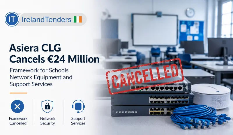 Asiera CLG Cancels €24 Million Framework for Schools Network Equipment and Support Services