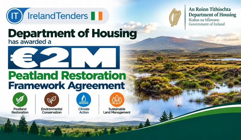 Department of Housing Awards €2M Peatland Restoration Framework Agreement