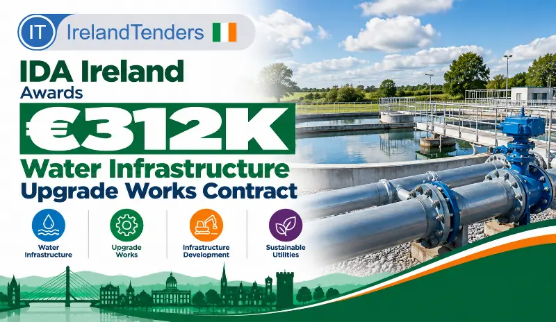 IDA Ireland Awards €312K water infrastructure upgrade works Contract